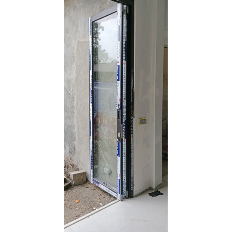 pengerjaan pintu aluminium(mulai dari harga kusen/ meter).