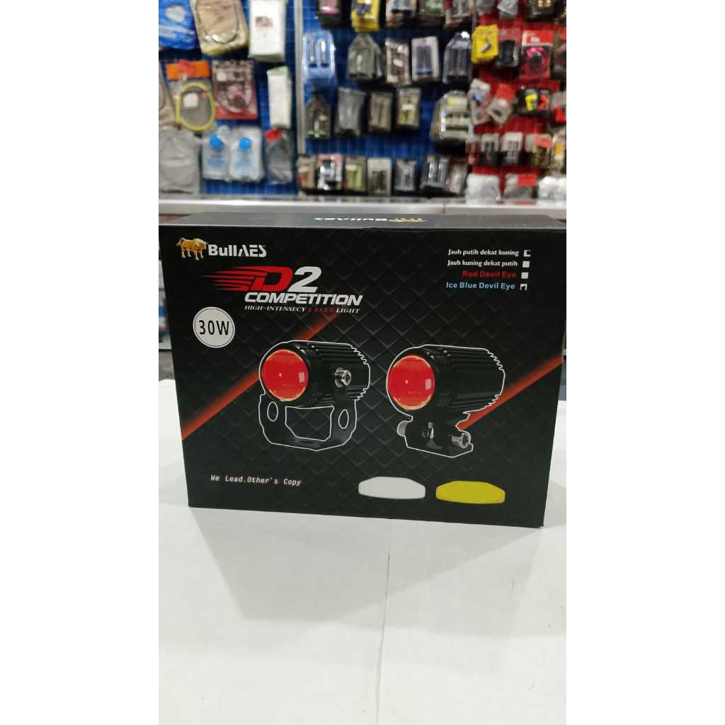 LAMPU TEMBAK MINI DRIVING D2 LAMPU TEMBAK JUAL BIJIAN SENJA ICE BLUE TERANG D2 BULLAES MINI DRIVING 