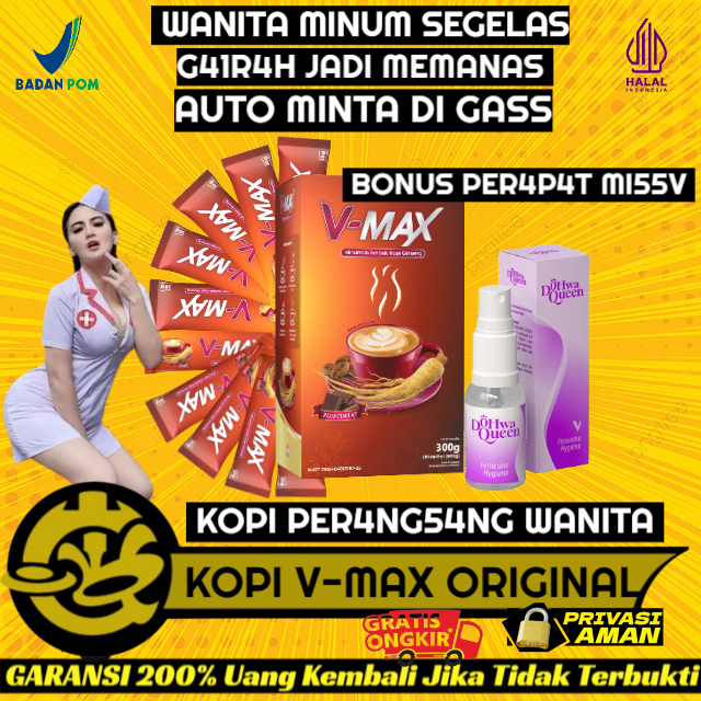 

kopi v-max minuman kopi rasa coklat stamina wanita segar bergairah mood boster