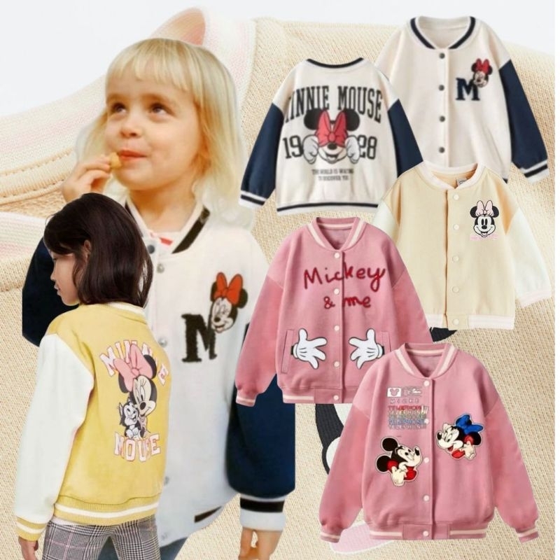 B605 JACKET BOMBER ANAK PEREMPUAN HNMM BRANDED CMT