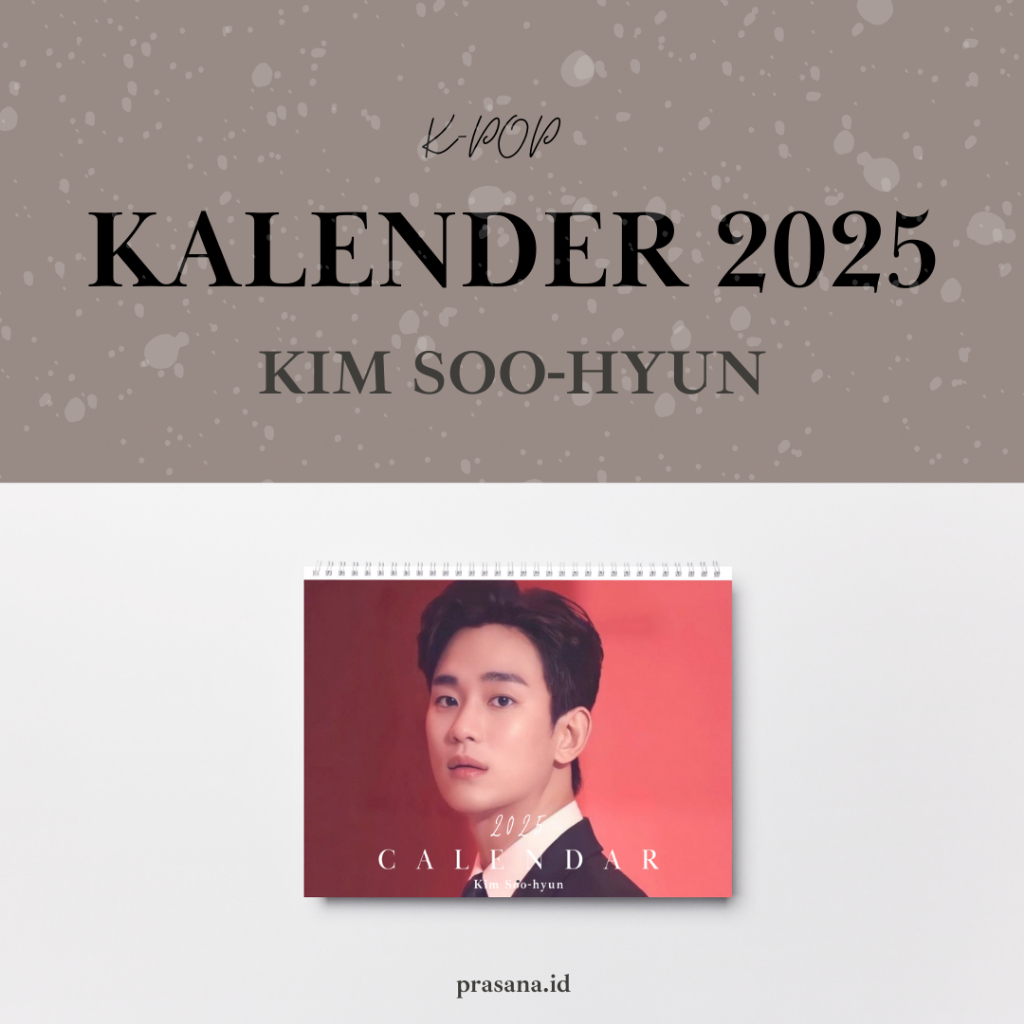 

KALENDER 2025-KIM SOO-HYUN-A5 HARDCOVER-13 LEMBAR INCLUDE COVER-KALENDER KPOP-KALENDER MEJA-KALENDER SPIRAL