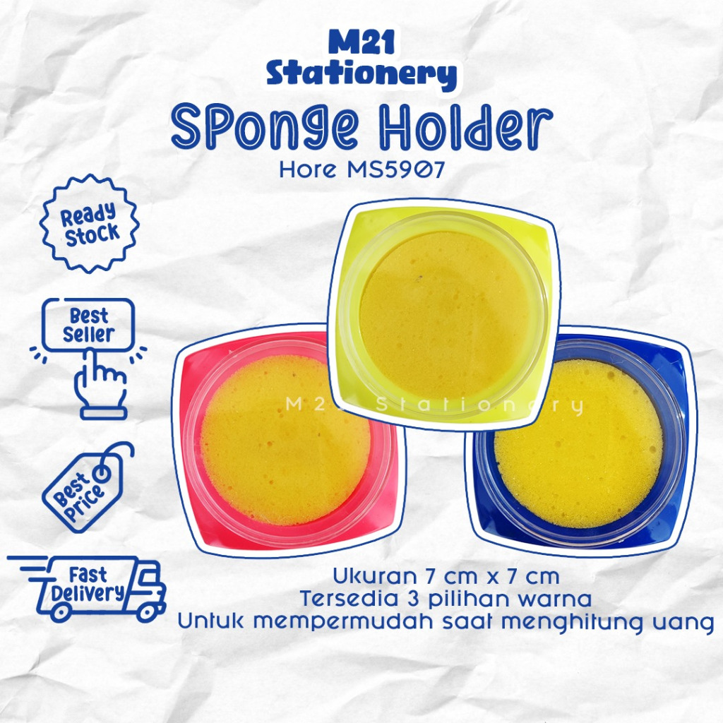 

MONEY SPONGE HOLDER HORE MS5907 / busa spon spons pelicin penghitung hitung uang kasir administrasi atk kantor murah toko alat tulis sekolah lucu kampus lengkap / m21 stationery jogja