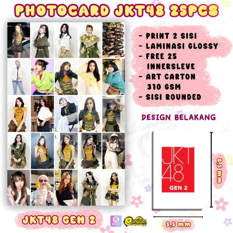 [25PCS] PC Photocard JKT48 Gen 2