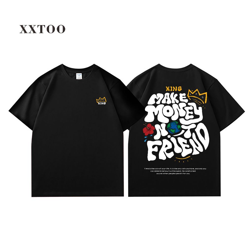 Baju Kaos Pria Boxy T-shirt Kaos Wanita Korea Potongan Longgar