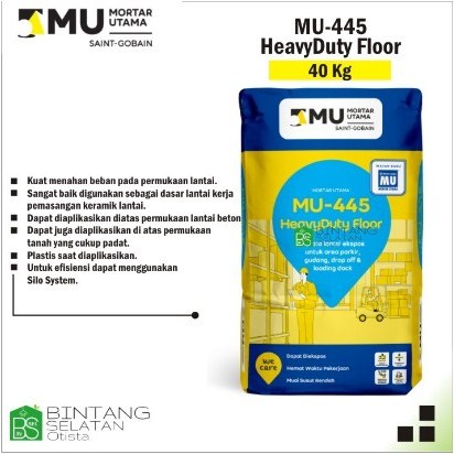 SEMEN MU445 HEAVY DUTY FLOOR Perata Lantai Ekspos 40KG