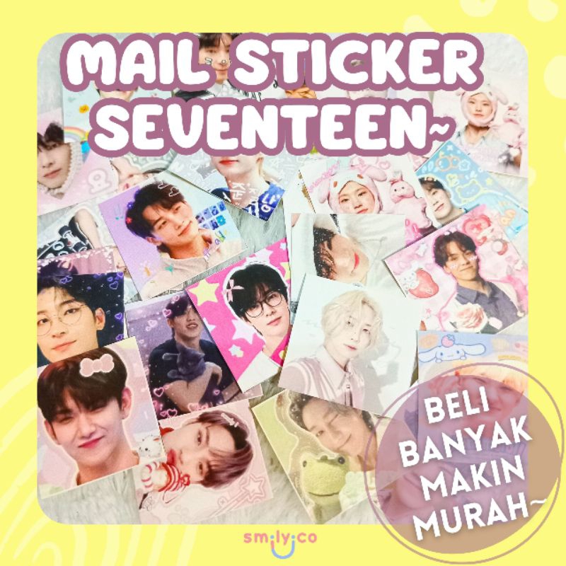 

Stiker Mail Deco Seventeen/Stiker Freebies Seventeen/Stiker Seventeen/Mail Sticker Kpop/Stiker Seventeen Mail sticker/Stiker Murah Kpop