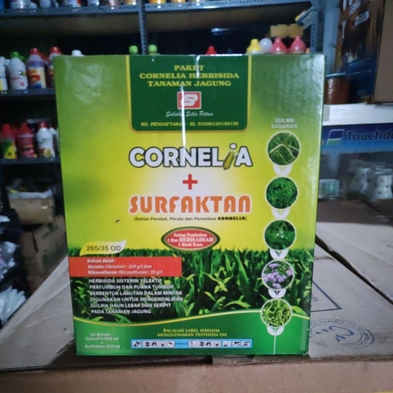 herbisida selektif jagung CORNELIA 265/35OD kemasan 500ml