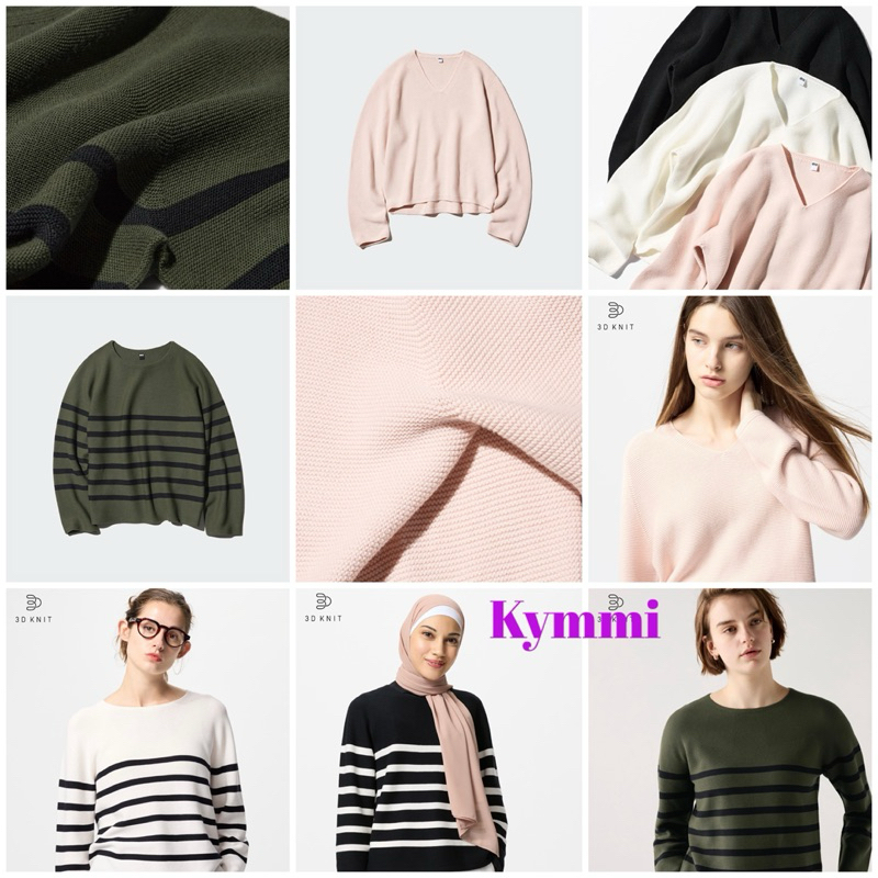 Rb UNIQLO Sweater 3D Knit Cotton Relax