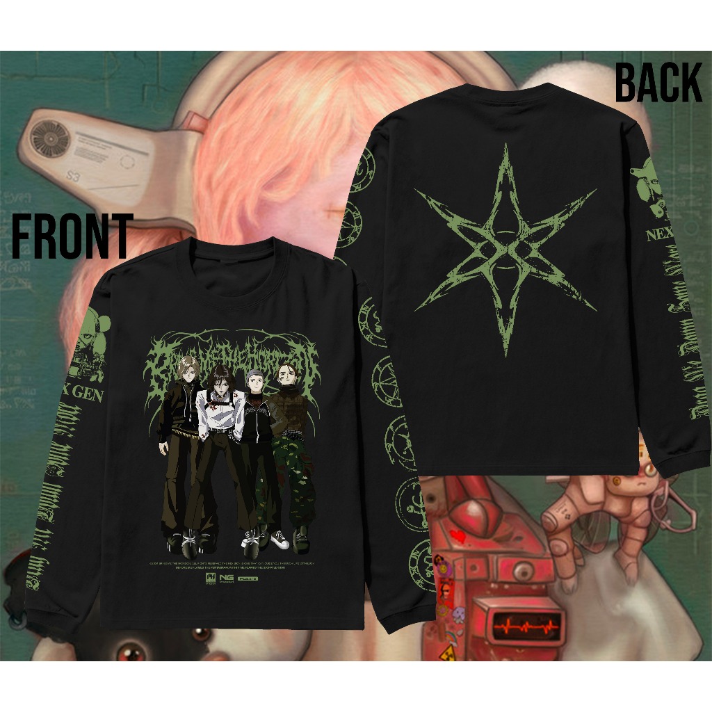 Long sleeve BMTH Nex Gen - Kaos Panjang Bring Me The Horizon NexGen Cotton 24s