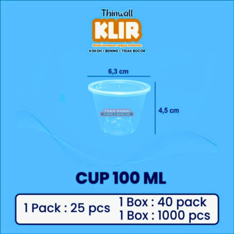 Cup KLIR 100ml / ThinWall