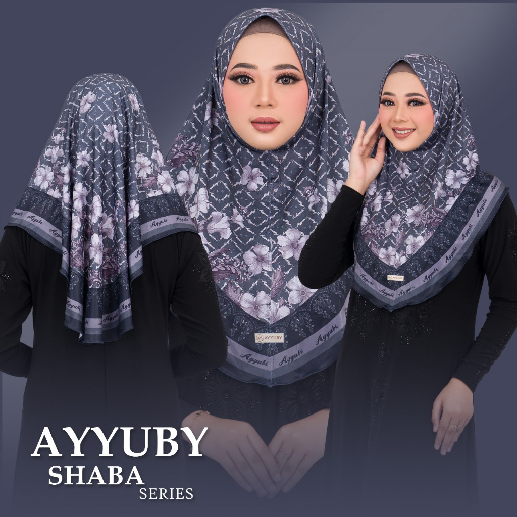 Qnara Hijab - Bergo Shaba Series Matt Printing By Ayyuby