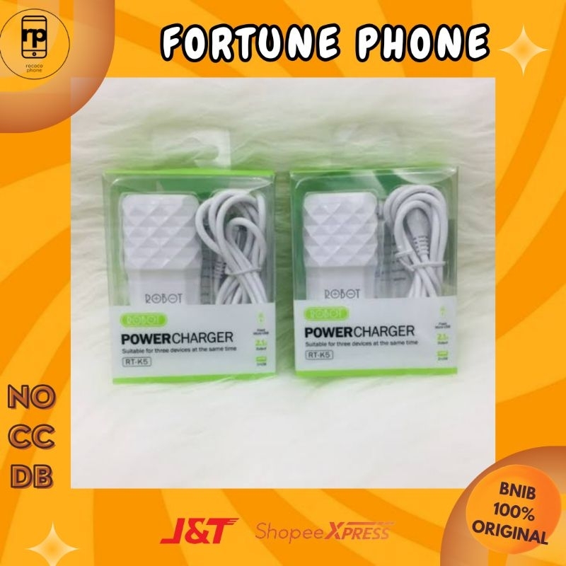 Robot Charger RT-K5 Dual USB Charger