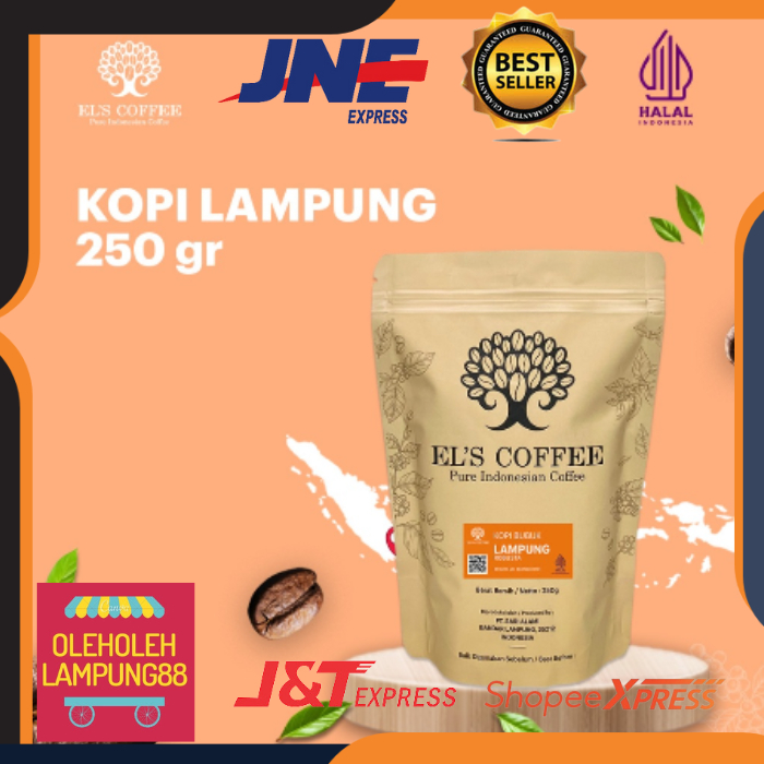 

Els Coffee El's Coffee Lampung Kopi Lampung Asli Kemasan 250Gr Kopi Robusta Lampung OlehOleh Lampung