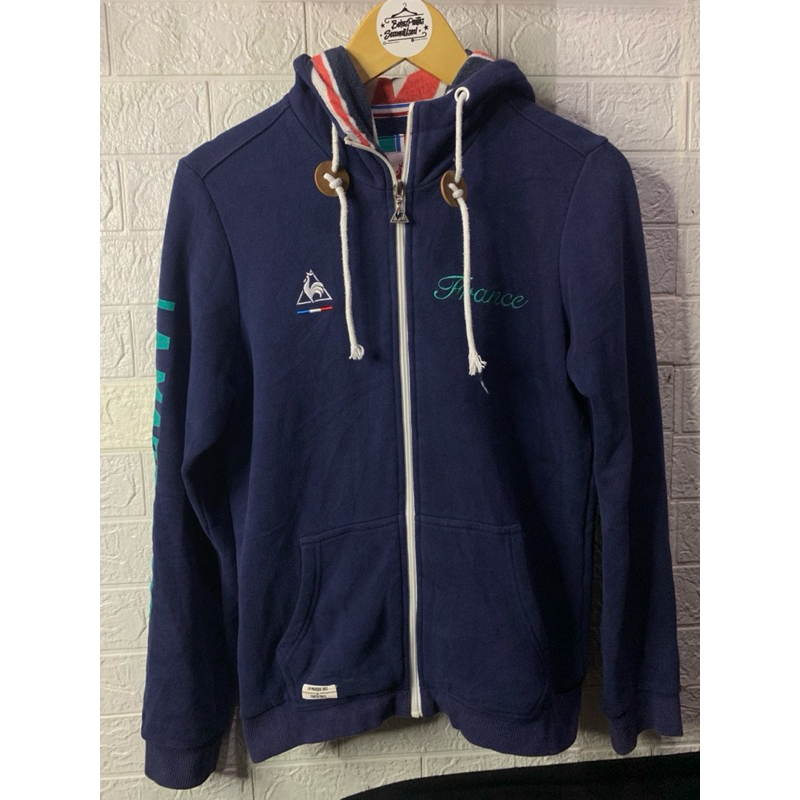 HOODIE SECOND BRANDED LE COQ SPORTIF UNISEX PRIA/WANITA
