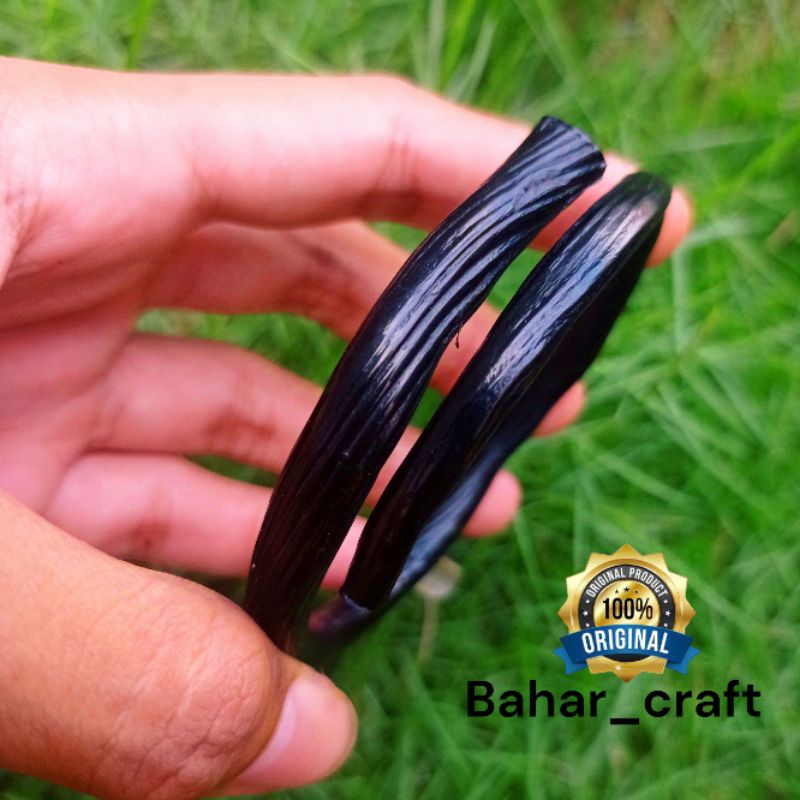 gelang akar bahar hitam lentur dan berserat asli original produk