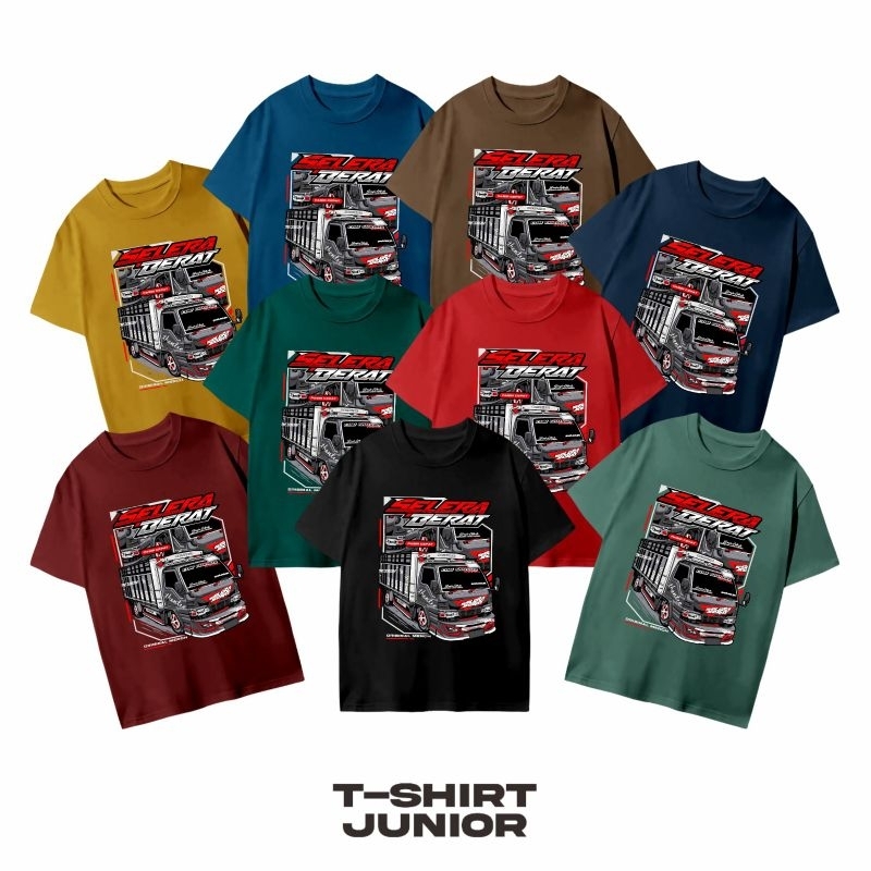 TSHRIT ANAK MOBIL TRUK SELERA BERAT BAJU DISTRO ANAK CANTER TRUK KAOS ANAK TRUK OELNG