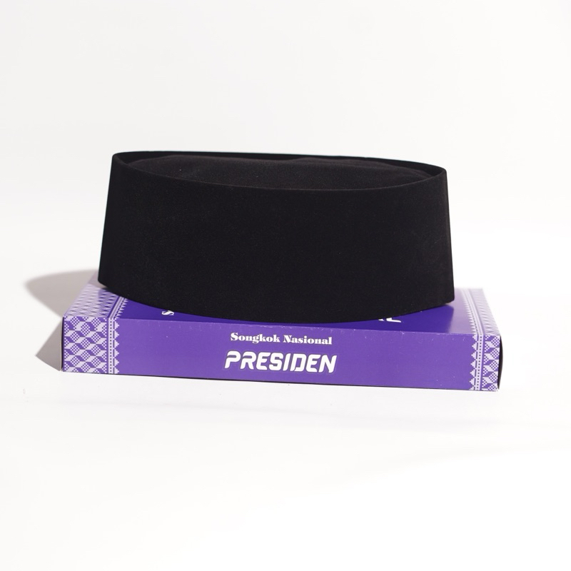 PECI SONGKOK KOPYAH HITAM POLOS PRESIDEN PECI DEWASA BERKUALITAS