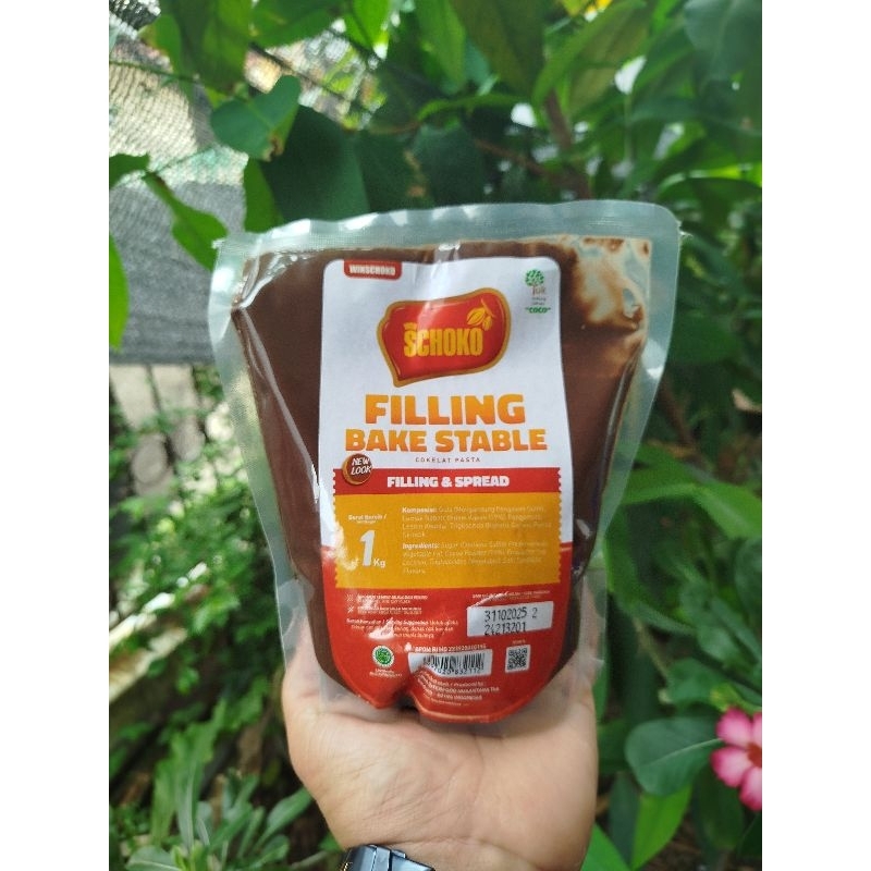 

SCHOKO Bake Stable Filling & Spread - 1 Kg / Selai Coklat Panggang