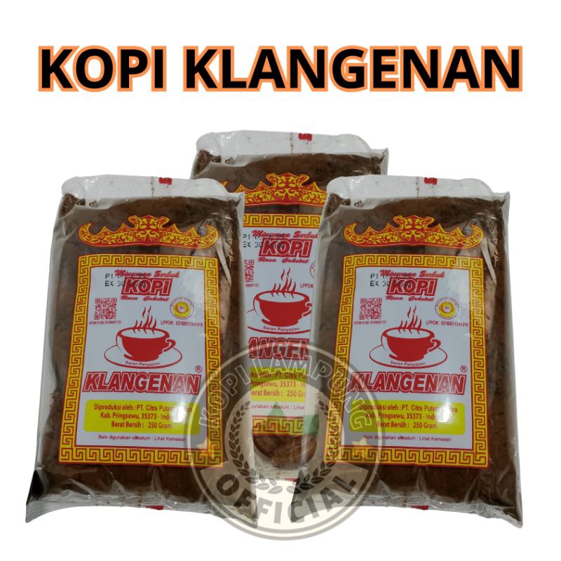 

Kopi Bubuk Klangenan Asli Lampung - Kopi Klangenan Asli Lampung Original 200 Gram