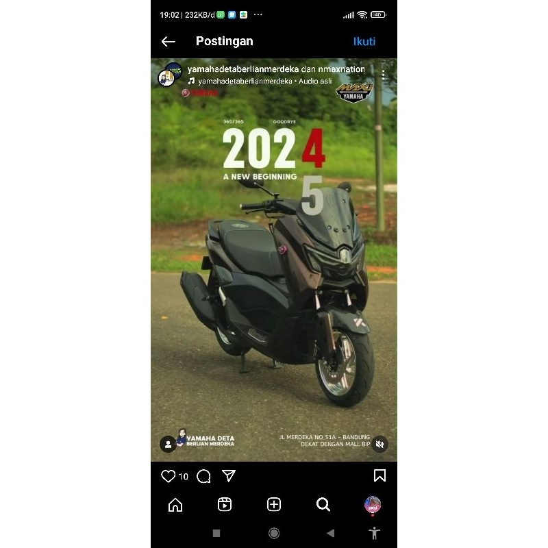 motor nmax new. kondisi second dan bergaransi