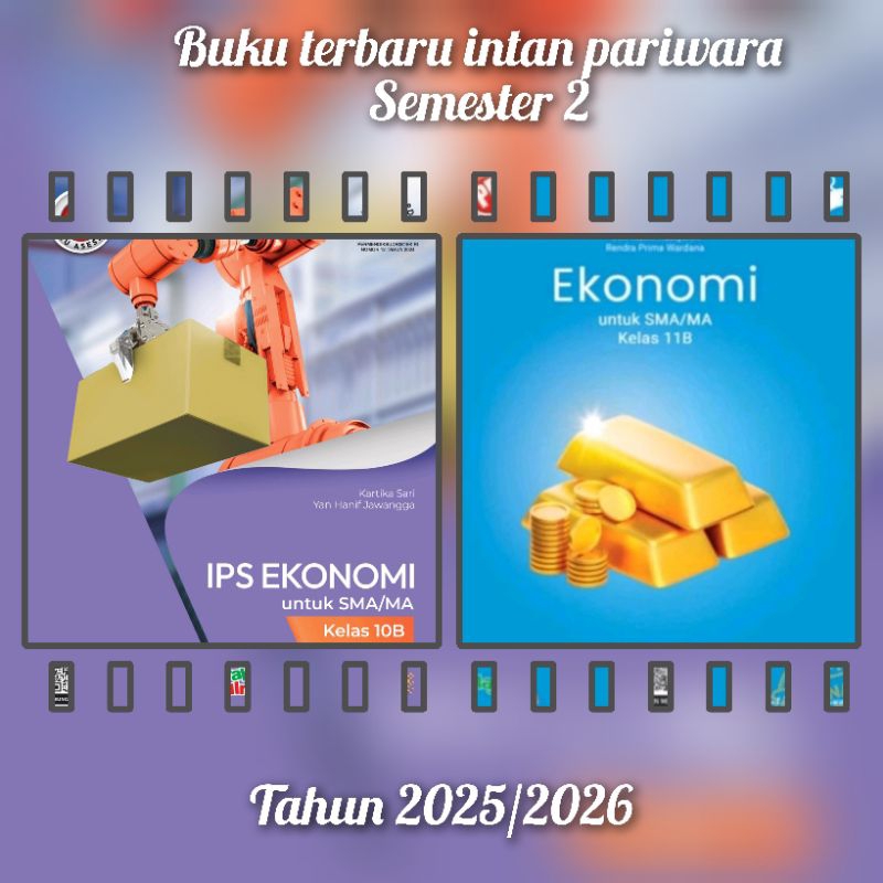 Buku lks/Pr kurmer Ekonomi kelas 10 & 11 semester 2 tahun 2024/2025 intan pariwara