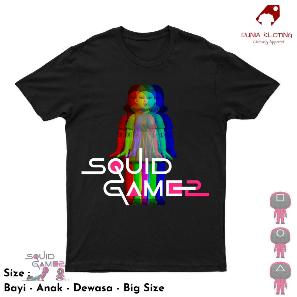 Baju squid game / kaos squid game / baju squid game anak / kaos squid game anak / kaos squid game de