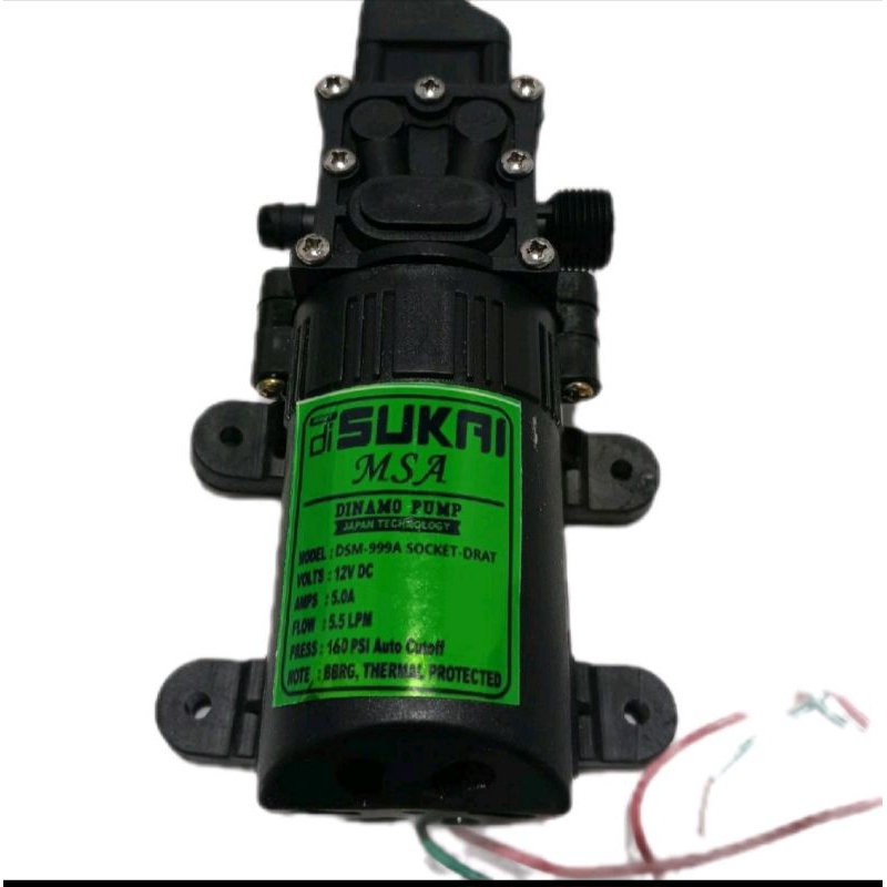 dinamo 12V 160PSI sprayer elektrik pompa air tanki semprot cuci AC steam motor
