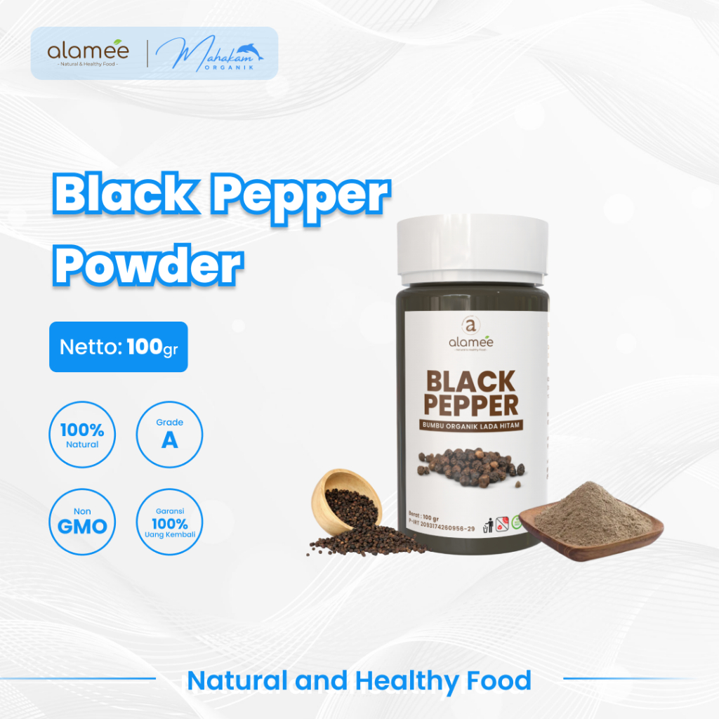 

ALAMEE Blackpepper Powder Lada Hitam Bubuk Black Pepper Bumbu Dapur Instan Organik Tabur Ladahitam