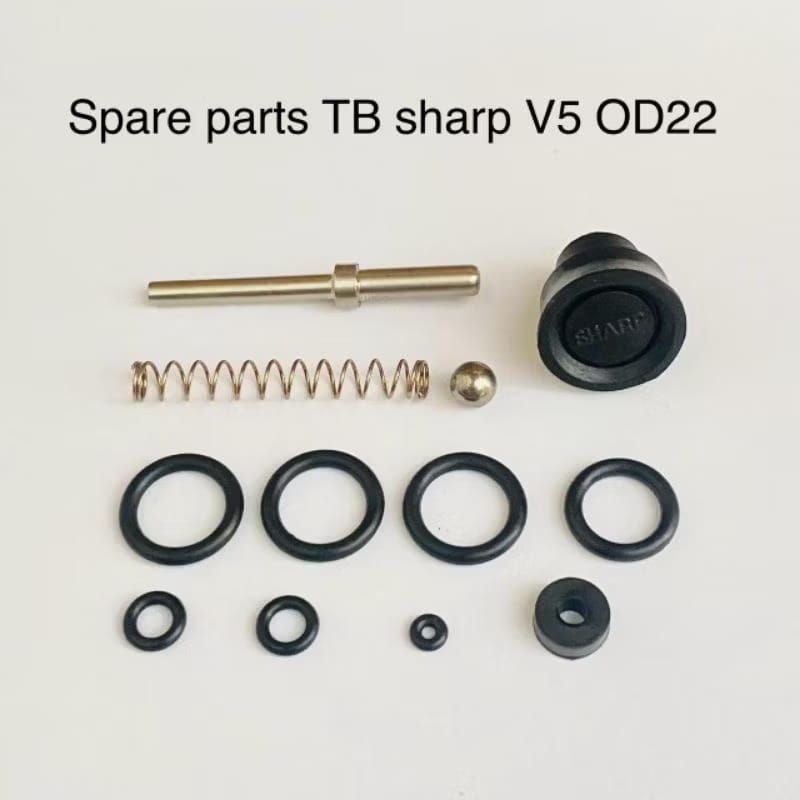 sparepart pompa angin V5 TB od 22 dan od 25 / cadangan part V5