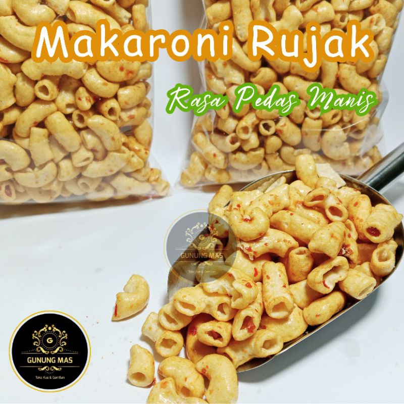 

MAKARONI BUMBU RUJAK PEDAS MANIS 1 KG / MAKRONI RUJAK / MACARONI RUJAK /