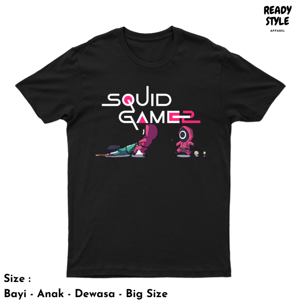 Baju squid game / kaos squid game / baju squid game anak / kaos squid game anak / kaos squid game de
