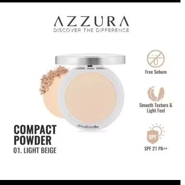 Azura Bedak Padat 01 Light Beage