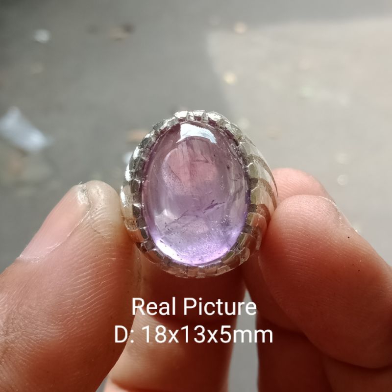 Batu Permata Kecubung Amhetys Kalimantan Natural Cristal Top Real Quality (Realpict) Stok 1