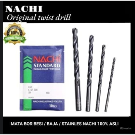 nachi mata bor besi / baja / Stainles 100% asli