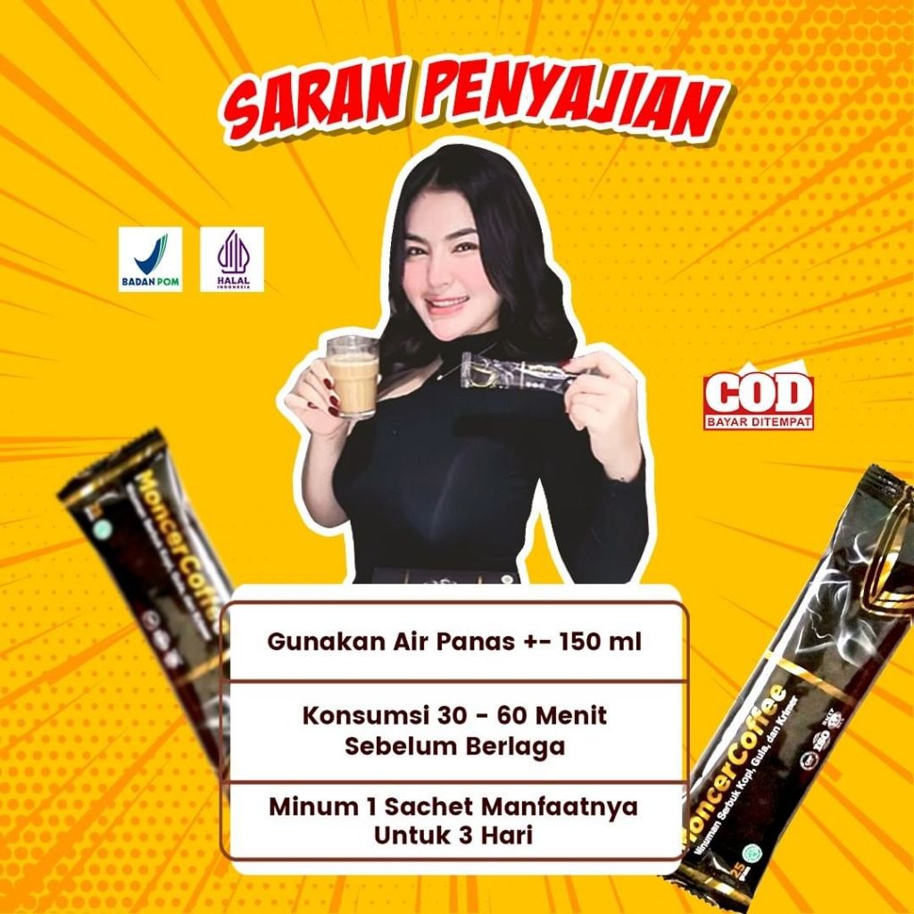 

2 Sachet Kopi Monceerr Coffee Original