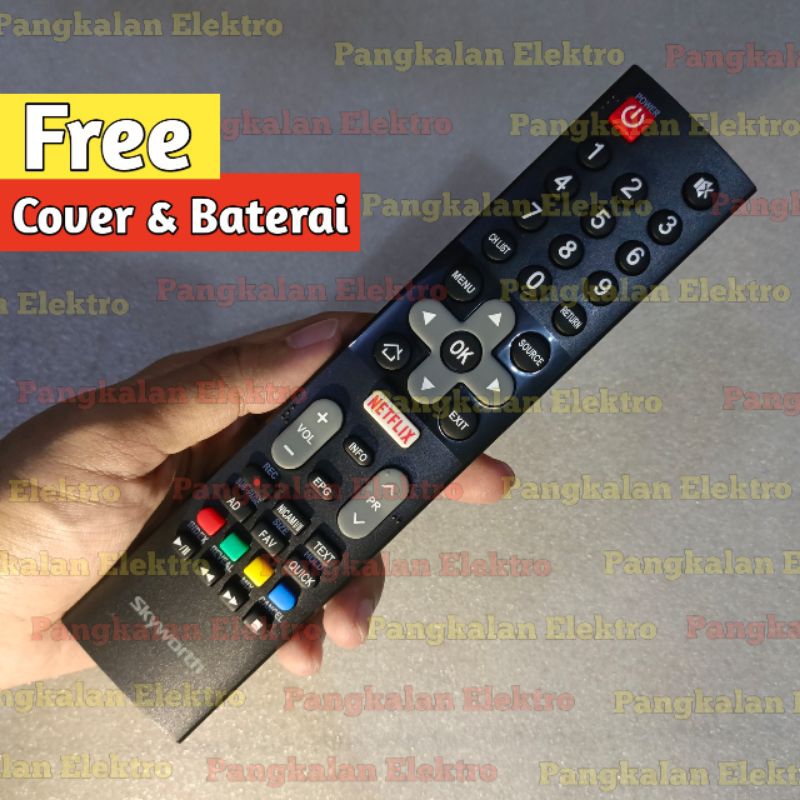 REMOTE TV COOCAA SMART TV ORIGINAL ASLI SKYWORTH FREE COVER FREE BATU BATERAI REMOT TV COOCAA SMART 