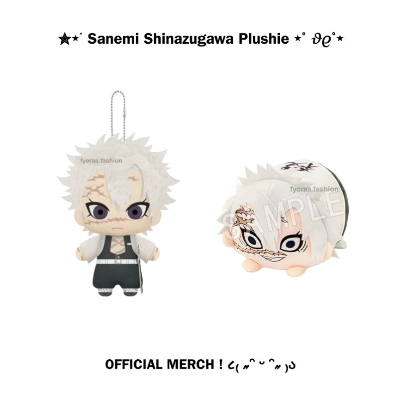 ( OFFICIAL MERCH ) Sanemi Shinazugawa Plushie/Boneka Anime Original Demon Slayer Kimetsu No Yaiba (K