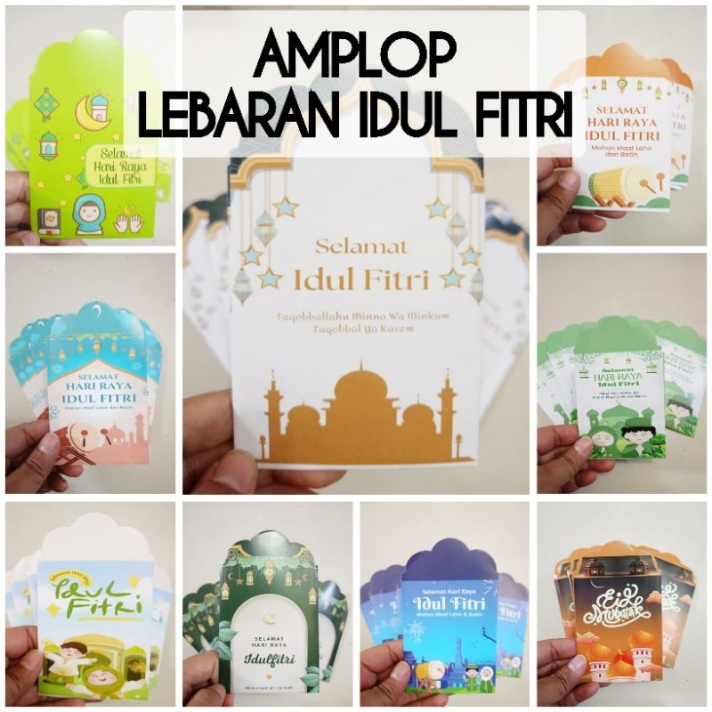 

10 LEMBAR AMPLOP LEBARAN IDUL FITRI