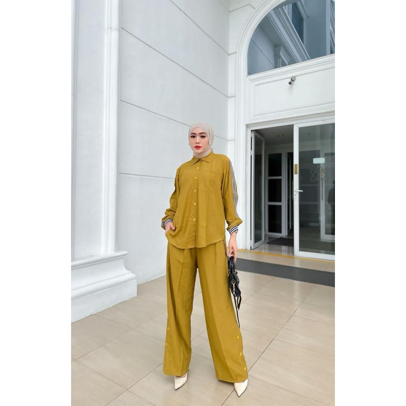 Baju dan Celana 1 set santai muslimah