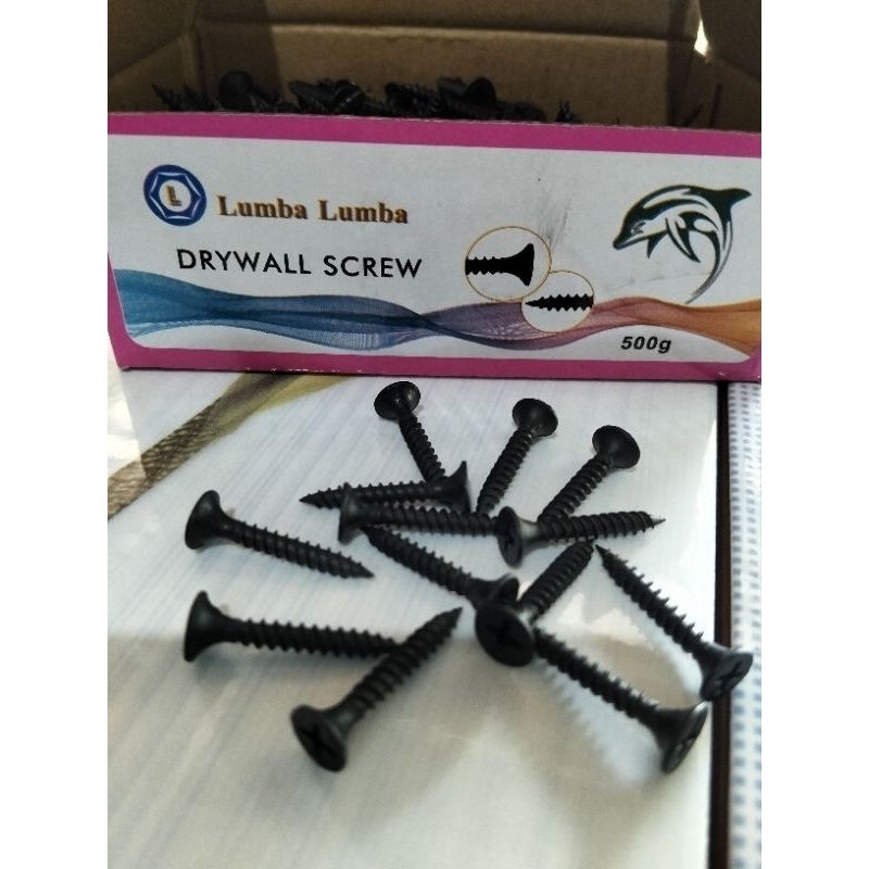 Sekrup gypsum sekrup 6x1 sekrup kecil/ sekrup hitam/ sekrup plafon/ sekrup 2cm 500gr