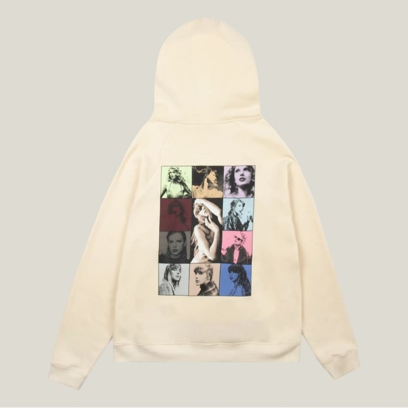 (READY) Official Merch Taylor Swift The Eras Tour II Beige Hoodie the eras tour beige hoodie