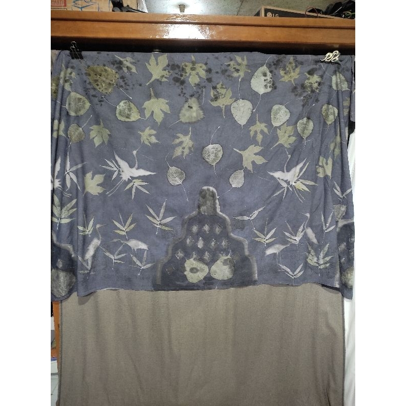 kain ecoprint/kain batik/kain batik ecoprint