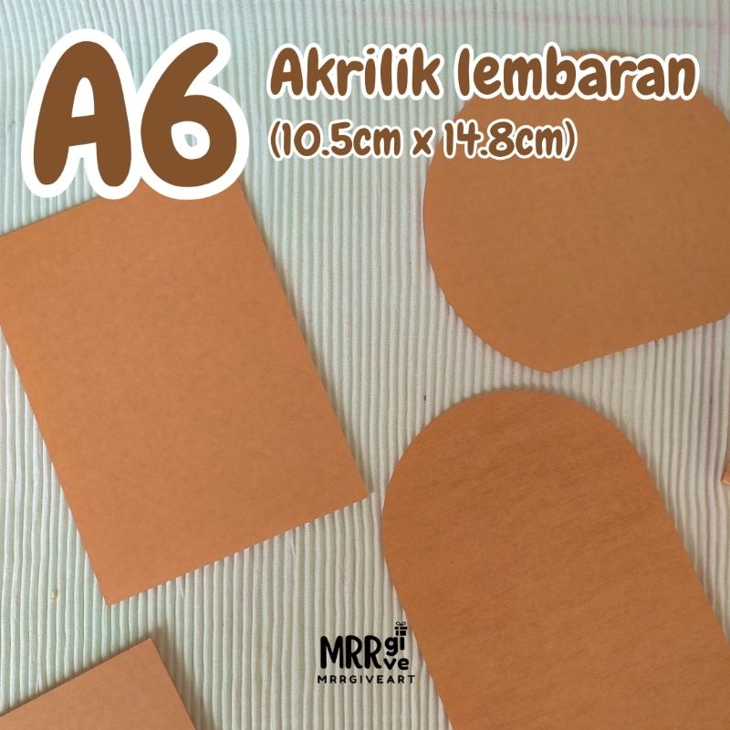 

Akrilik lembaran A6 2mm / Acrilic potongan / bening transparan / kotak kubah bulat Akrilik Lembaran A6 (10.5cm x 14.8cm)