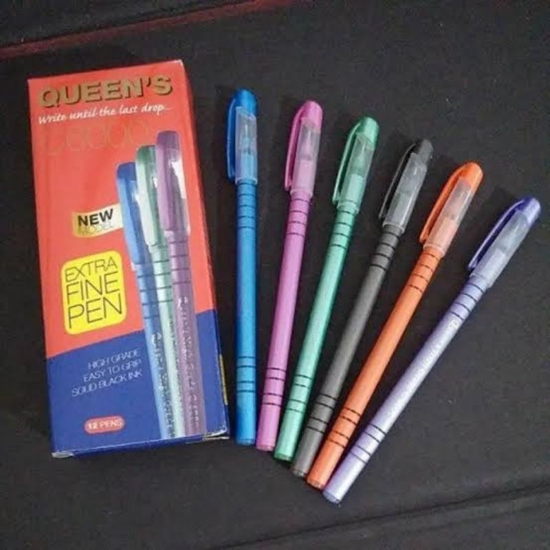 

Bolpoin Pulpen Queen C6000 | isi 12 | Ready all warna