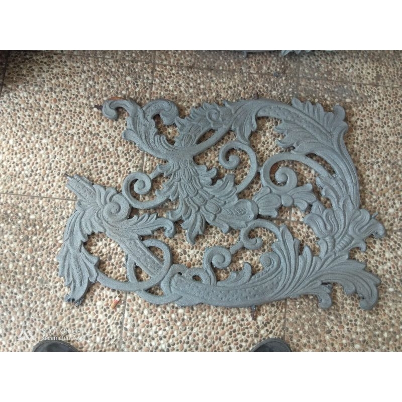 ornamen pagar/pintu/tralis/balkon/besi cor ekor