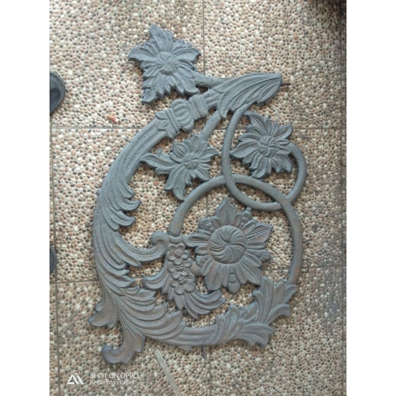 ornamen pagar/pintu/tralis/balkon/besi cor/ekoran