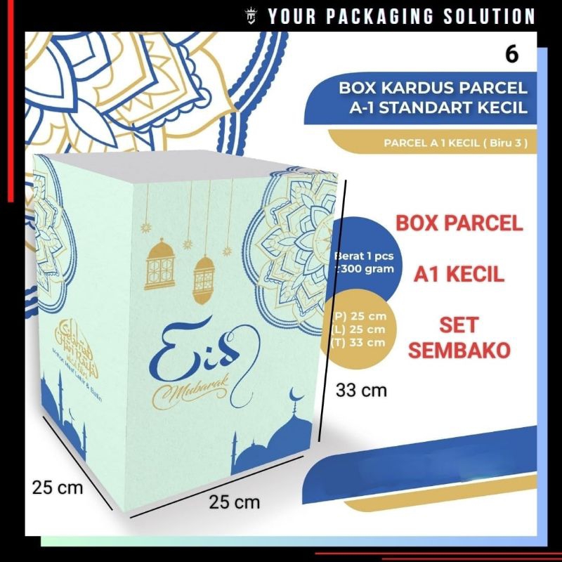 

BOX PARCEL A1 KECIL Uk. 25x25x33cm Kardus || Lebaran || Idul Fitri || Sembako || Eid Mubarok.