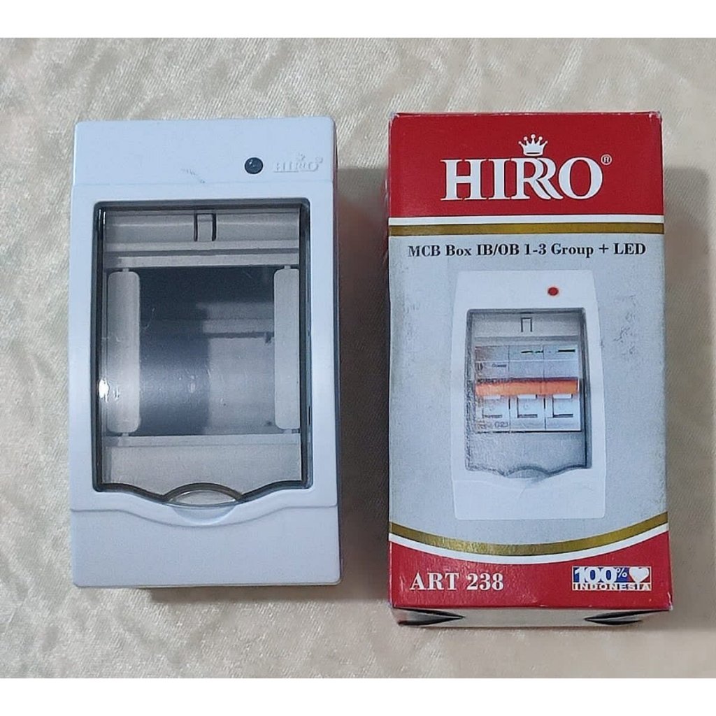 Box MCB 3G Lampu Box MCB IB/OB 1-3 Grup + Lampu Indikator HIRO Type ART-238 Kotak MCB