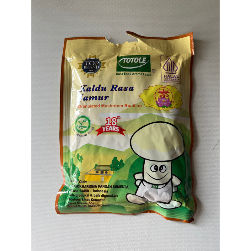 

Kaldu Jamur Totole 80gr