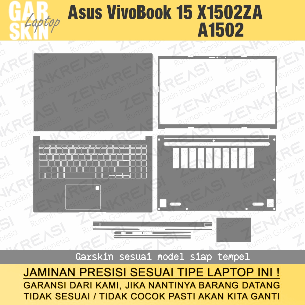 Garskin Laptop Asus VivoBook 15 X1502ZA A1502